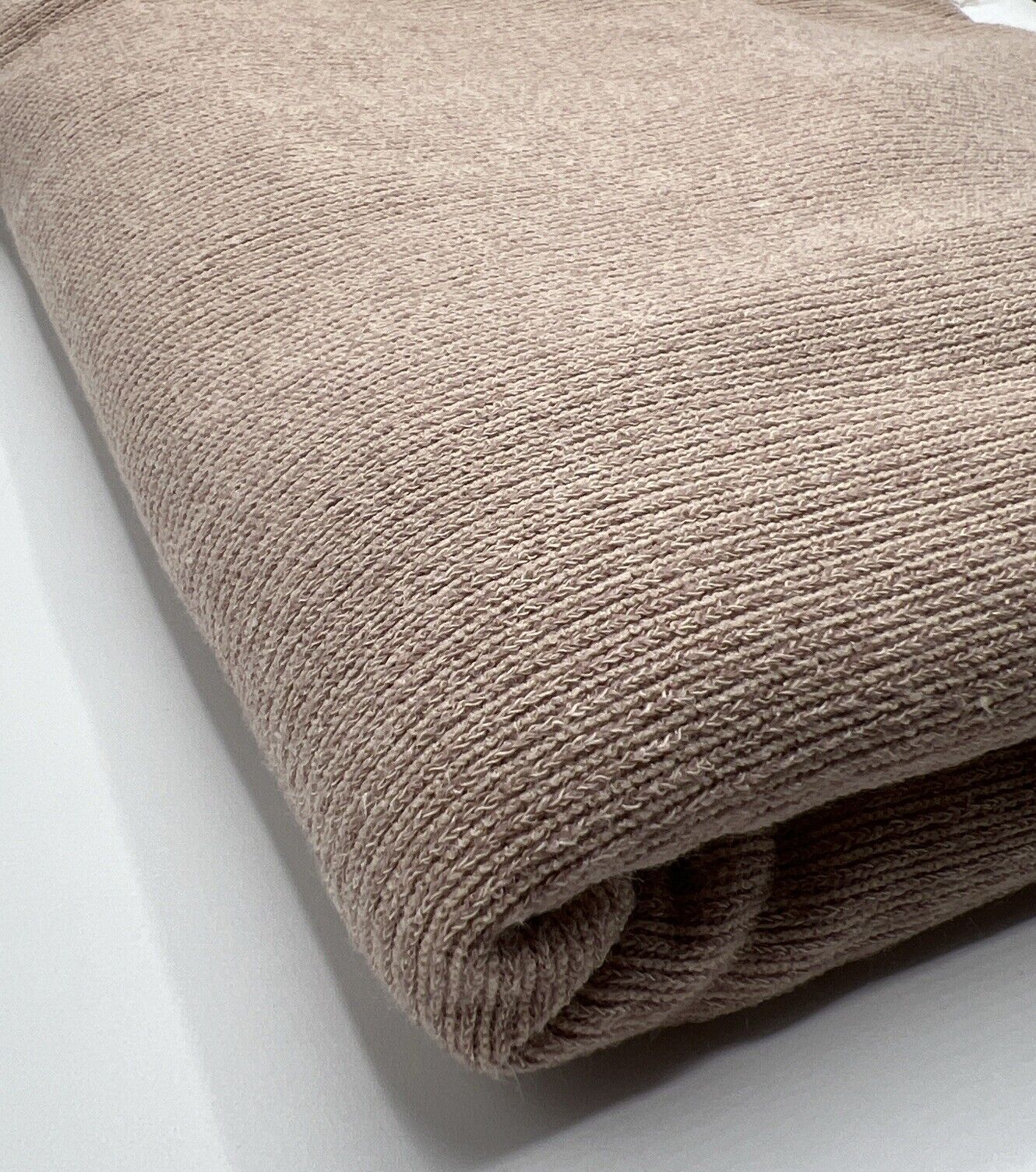 Stone Soft Brushed Cosy Fine Rib Stretch Fabric - T9 Fabrics