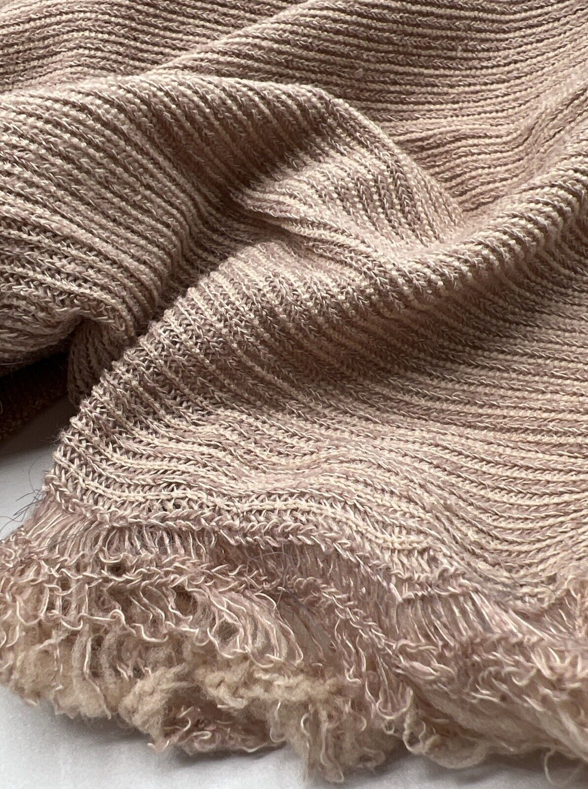 Stone Soft Brushed Cosy Fine Rib Stretch Fabric - T9 Fabrics