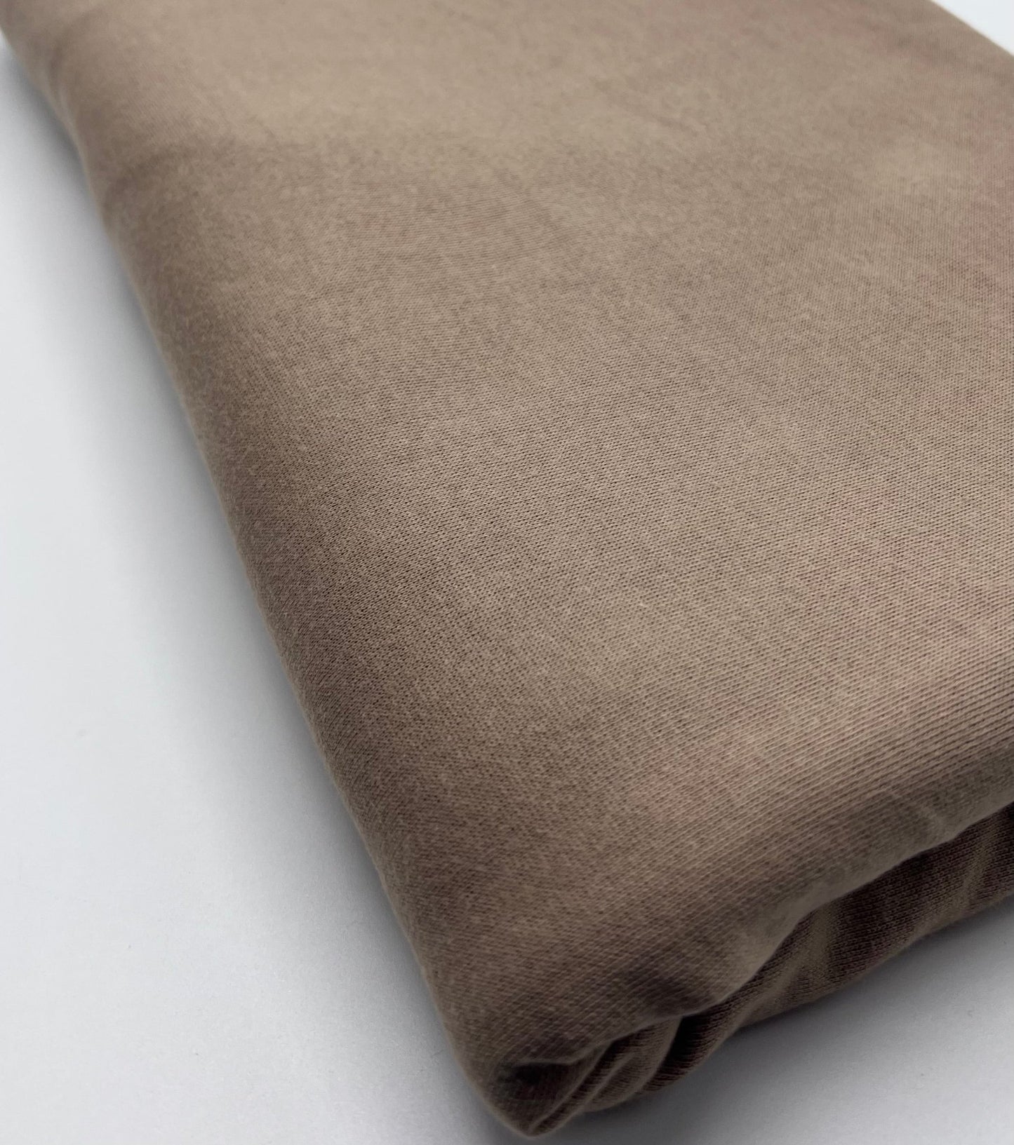 Stone Thick French Terry Loopback Cotton Jersey 290 GSM 95/5 Lycra 2 Way Stretch - T9 Fabrics