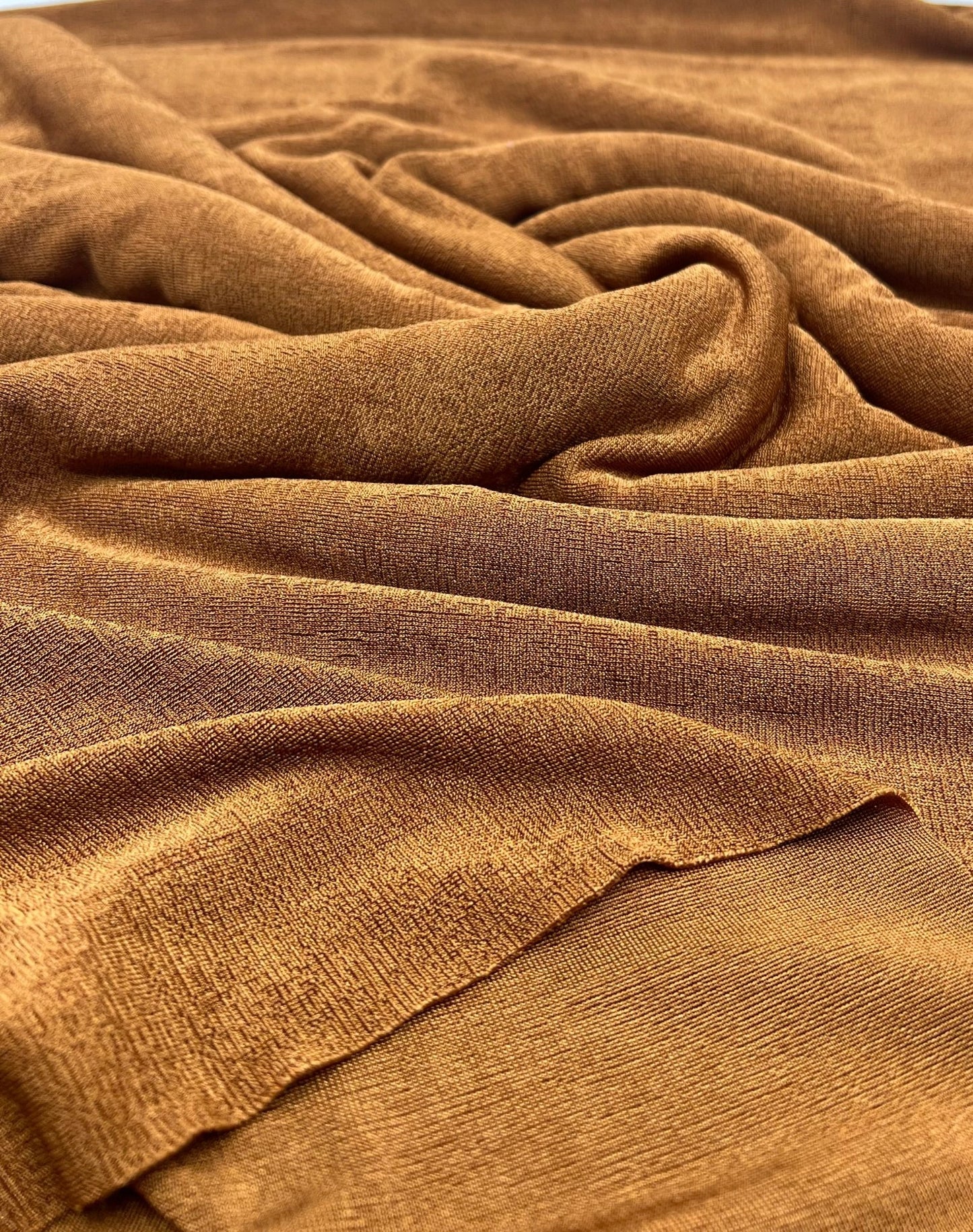 Tan Acetate Slinky 4 Way Stretch Fabric - T9 Fabrics