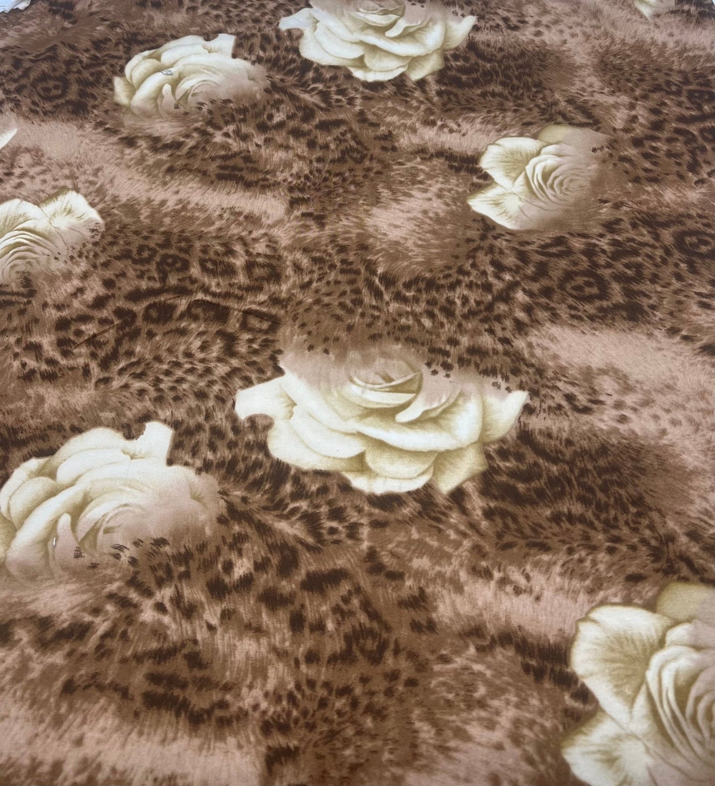 Tan Rose Super Soft Soft Touch 4 Way Stretch Fabric - T9 Fabrics