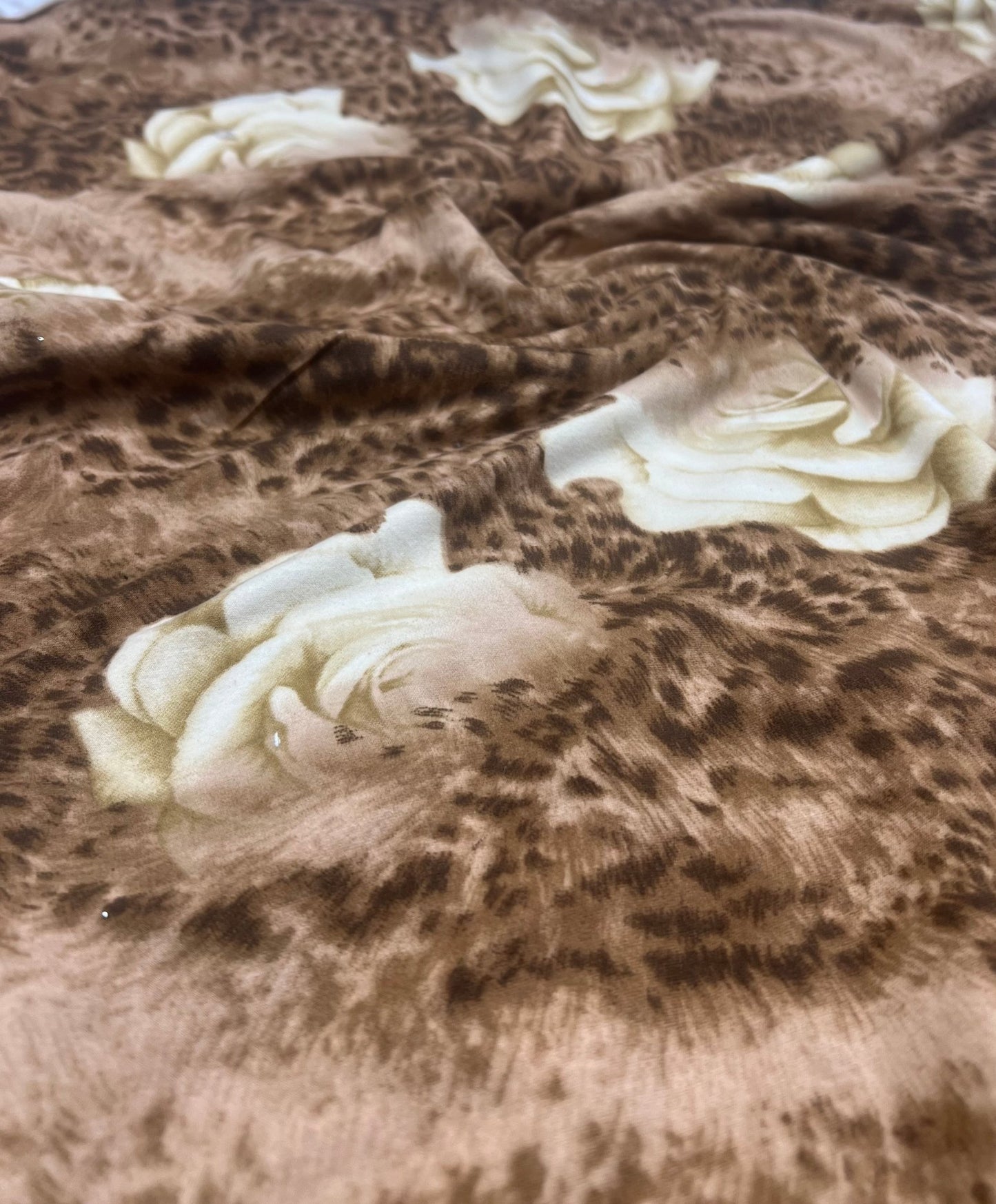 Tan Rose Super Soft Soft Touch 4 Way Stretch Fabric - T9 Fabrics