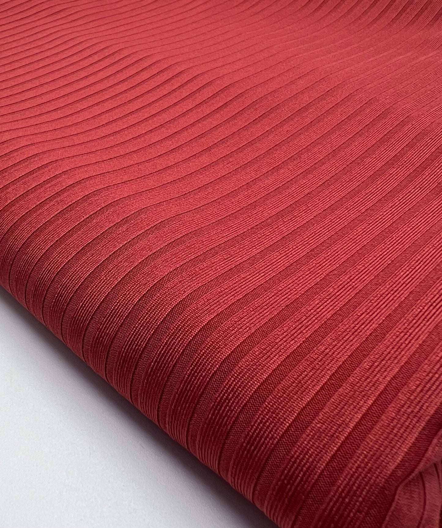Terracotta 8x4 Wide Rib Stretch Fabric - T9 Fabrics