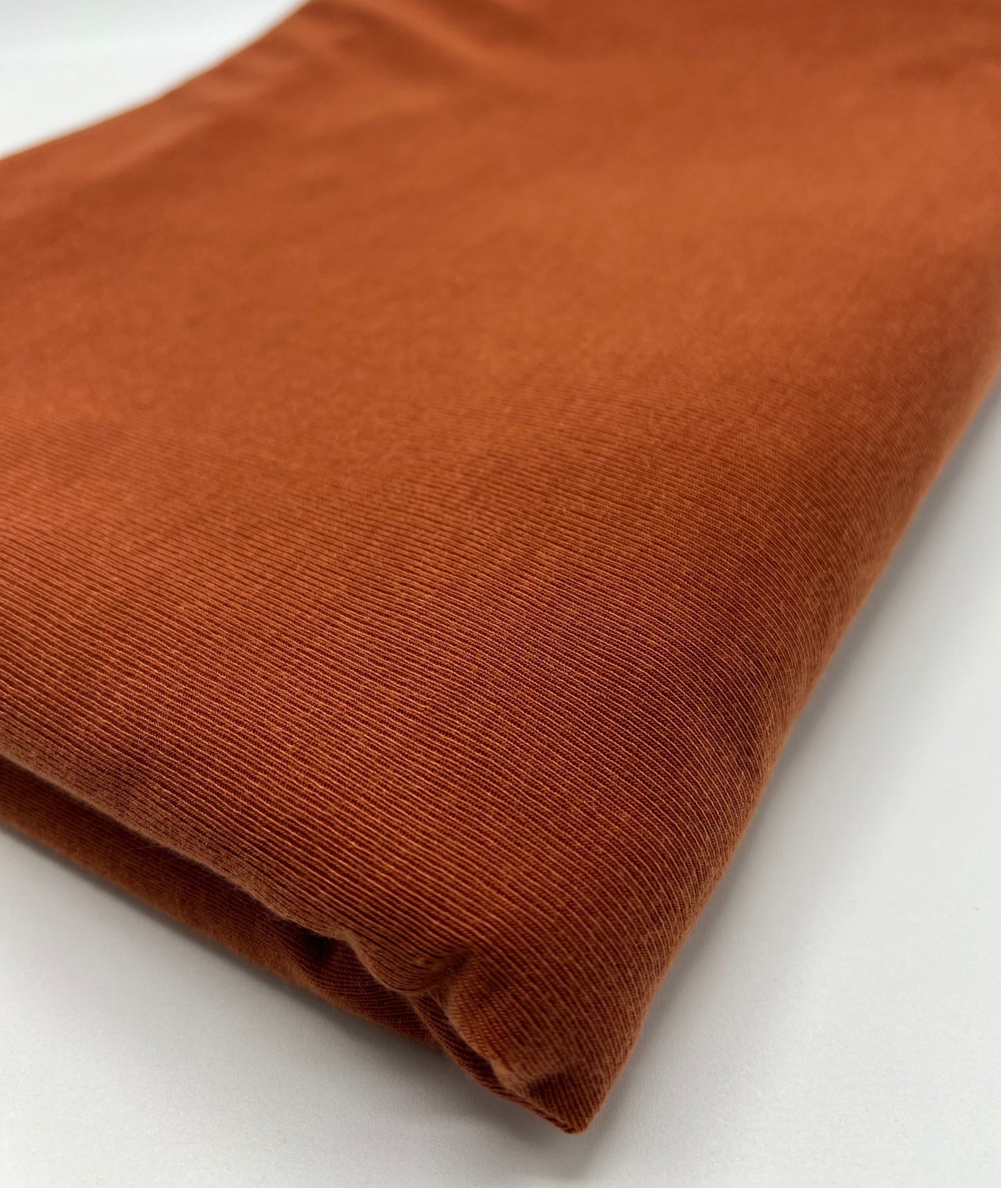 Terracotta Rust Lightweight Melange Knit Stretch Fabric - T9 Fabrics