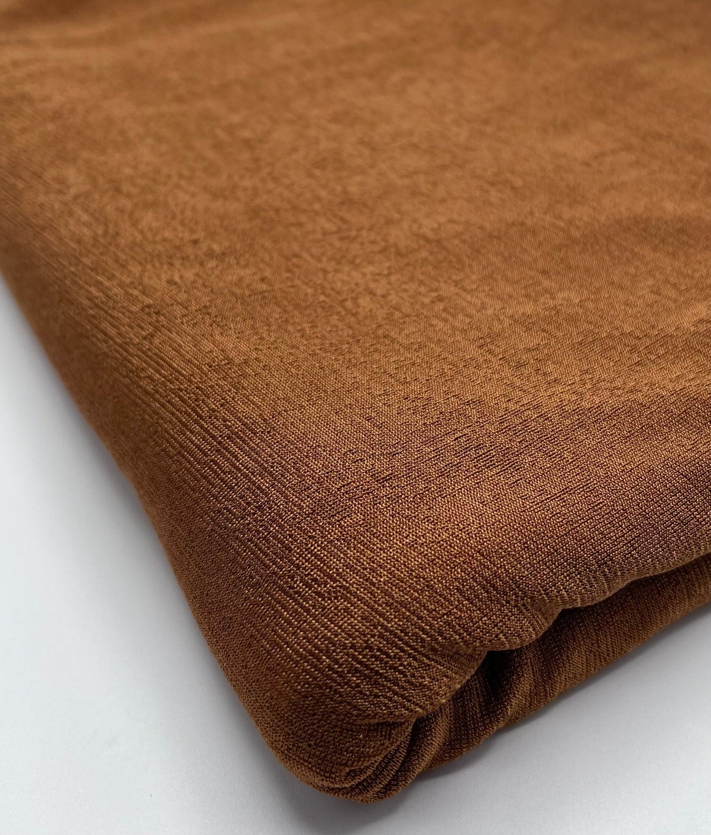 Toffee Brown Acetate Slinky 4 Way Stretch Fabric - T9 Fabrics