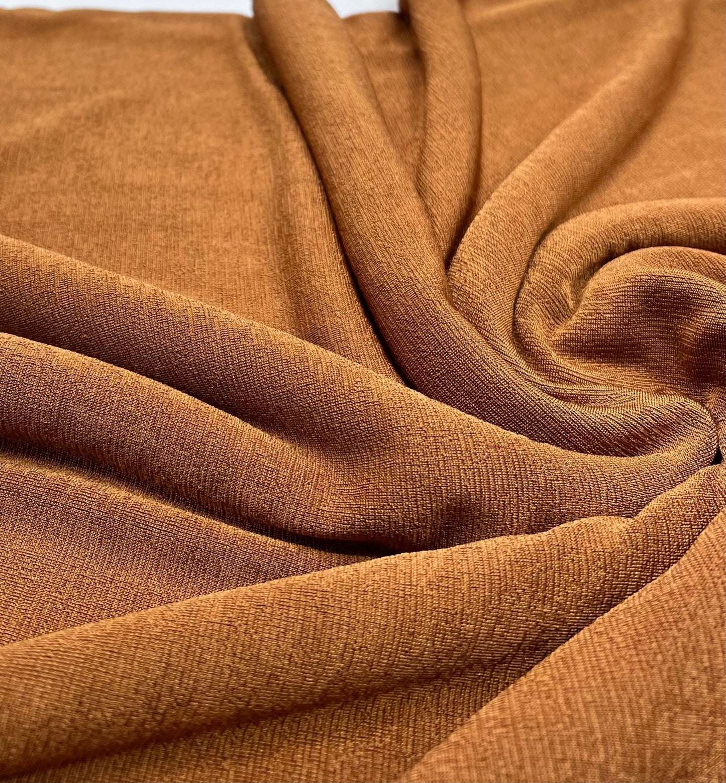 Toffee Brown Acetate Slinky 4 Way Stretch Fabric - T9 Fabrics
