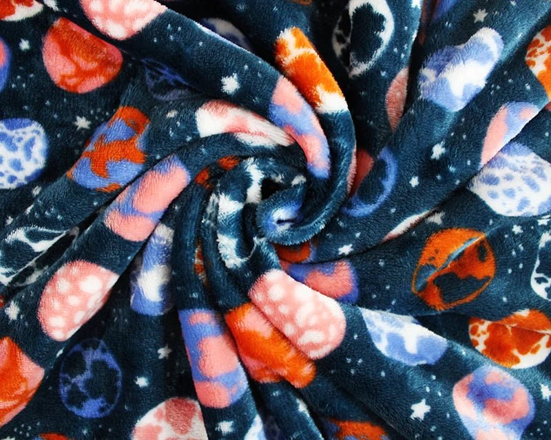 What An Earth Cuddle Fleece Fabric Blanket Loungewear - T9 Fabrics