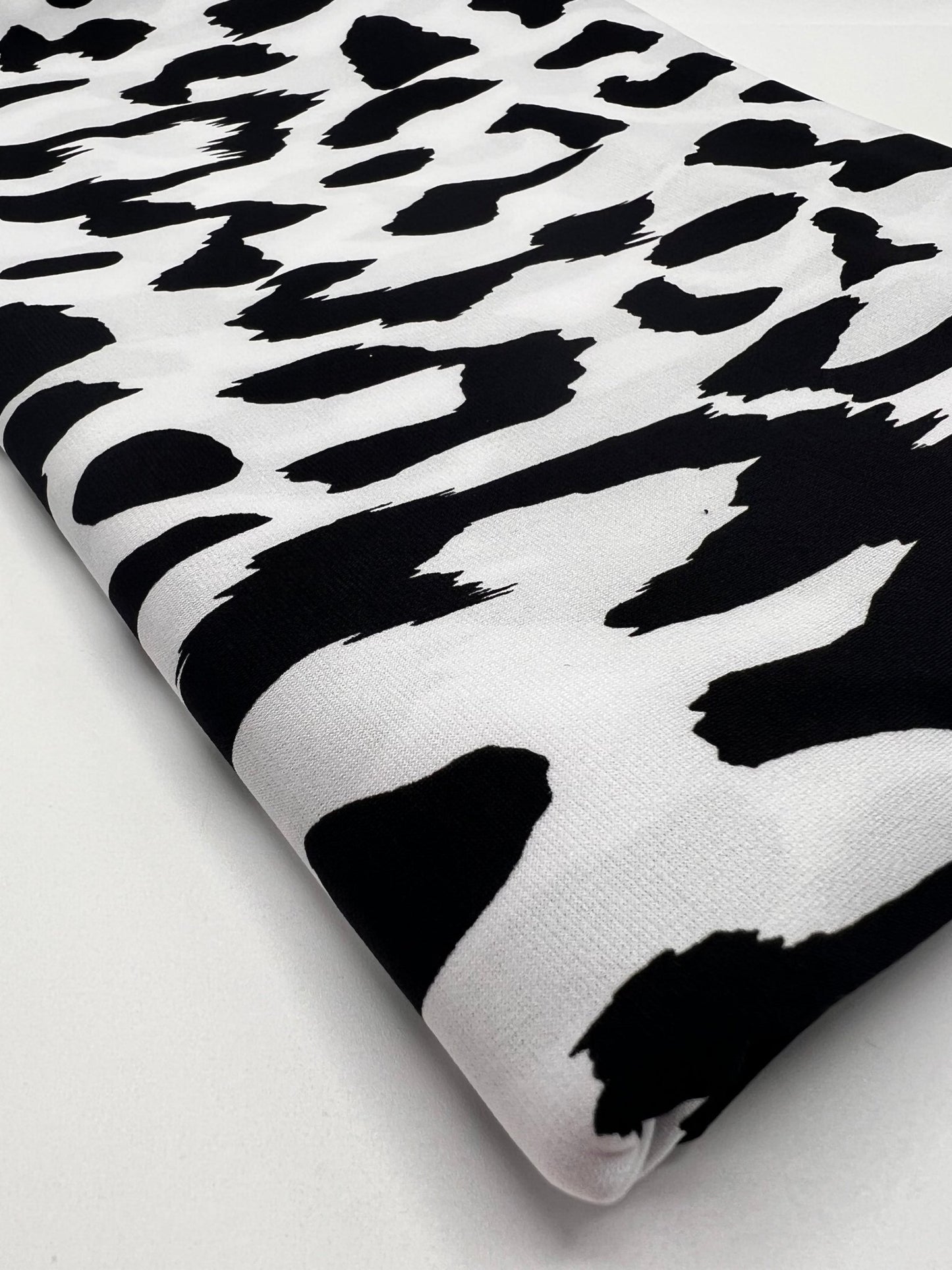 White Black Animal Print ITY Fabric 4 Way Stretch - T9 Fabrics