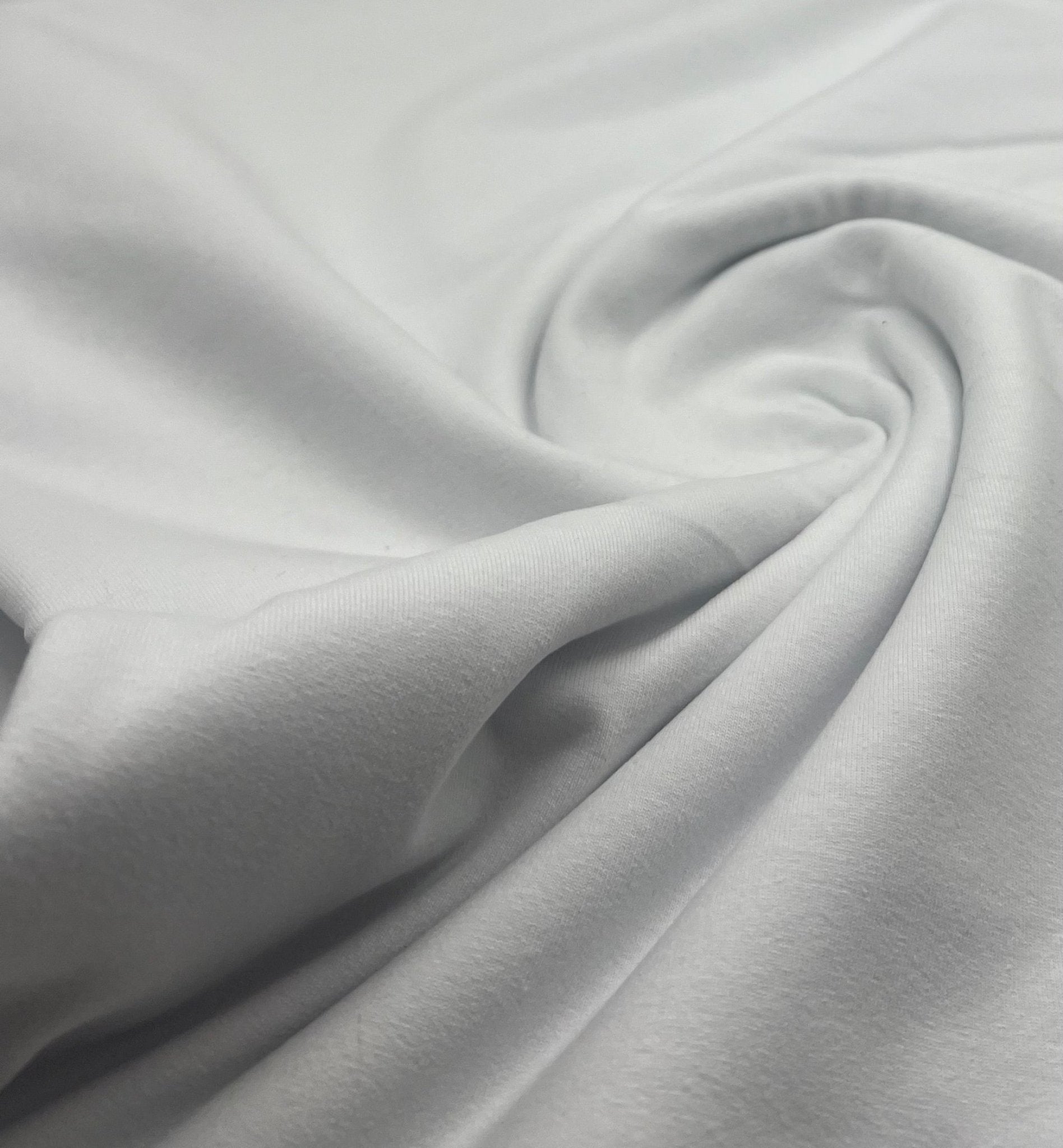 White Cotton Stretch Jersey 200 GSM 95/5 Lycra 4 Way Stretch - T9 Fabrics