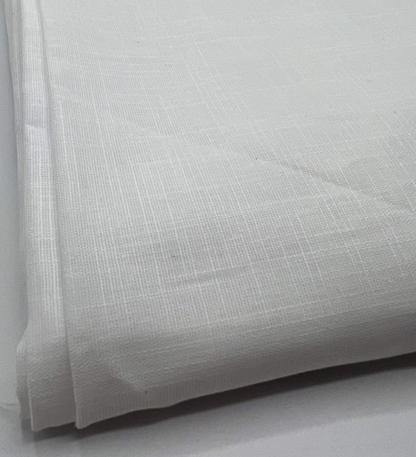White Lightweight Cotton/Linen Linen Fabric - T9 Fabrics