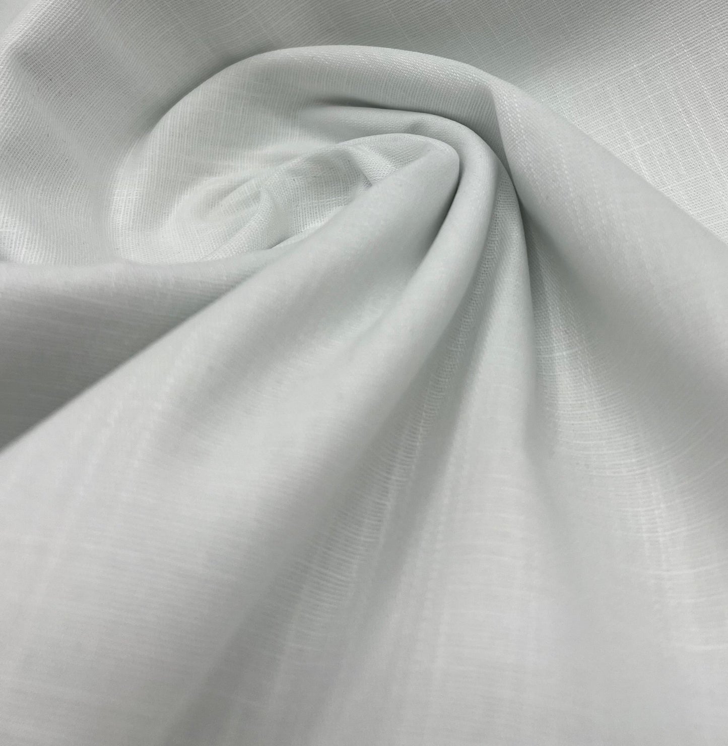 White Lightweight Cotton/Linen Linen Fabric - T9 Fabrics
