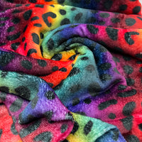 Bright Animal Cuddle Fleece Fabric Blanket Loungewear