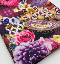 Floral Paisley Printed Swimwear / Sportswear 4 Way Stretch Fabric