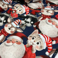 Santa & Co French Terry Loopback Cotton Jersey Lycra 4 Way Stretch