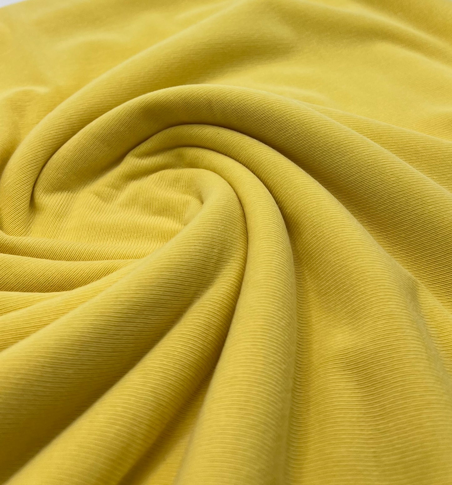 Lemon Yellow Lightweight Melange Knit Stretch Fabric