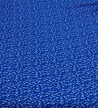 Blue White Print Lightweight Crepe Fabric 110GSM Non Stretch