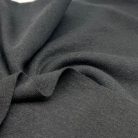 Black Viscose Knitted Jersey Fabric 260GSM 2 Way Stretch