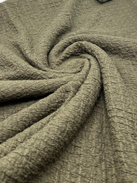 Khaki Nacho Soft Textured Stretch Fabric
