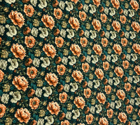 Vintage Roses Print Cotton Stretch Jersey 200 GSM 95/5 Lycra 4 Way Stretch