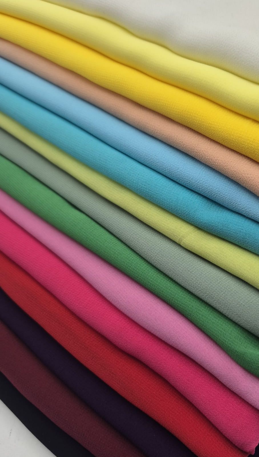 15 COLOURS - Premium Plain Dyed Chiffon Fine Soft Sheer Dress Fabric - T9 Fabrics
