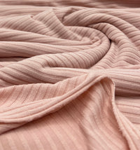 Soft Pink 8x4 Wide Rib Stretch Fabric