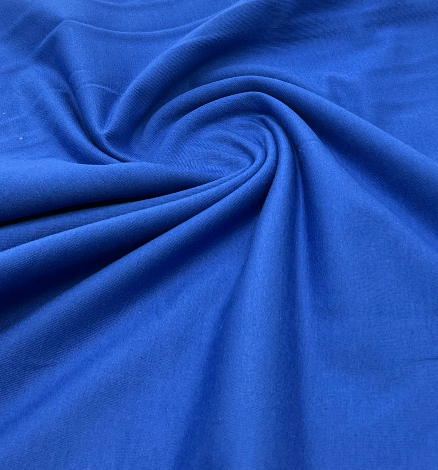 Royal Blue French Terry Loopback Cotton Jersey 230 GSM 95/5 Lycra 4 Way Stretch