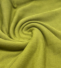Green Fine Rib Stretch Fabric