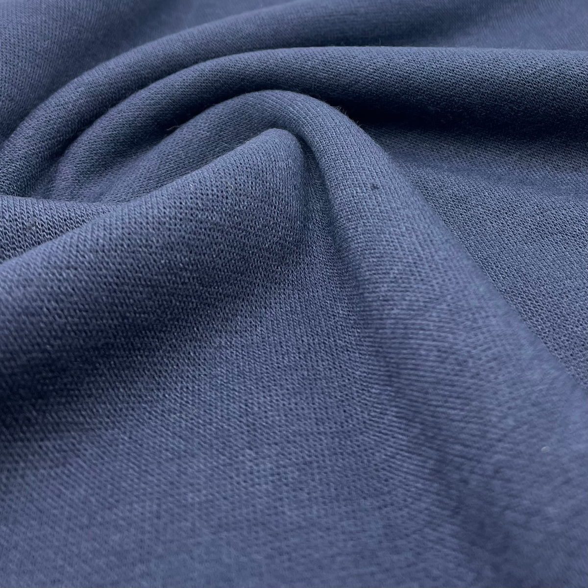 Navy Viscose Knitted Jersey Fabric 260GSM 2 Way Stretch