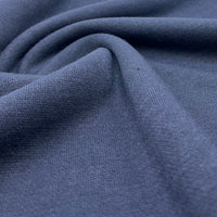 Navy Viscose Knitted Jersey Fabric 260GSM 2 Way Stretch