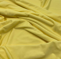 Lemon Yellow Plain Shiny Soft Touch Slinky 4 Way Stretch Fabric