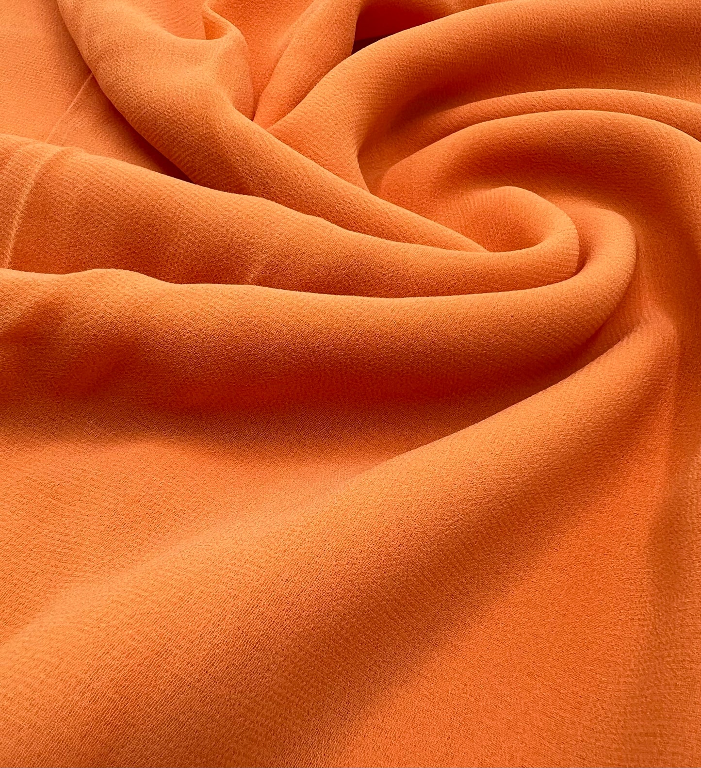 Plain Orange Chiffon Sheer Dress Bridal Fabric