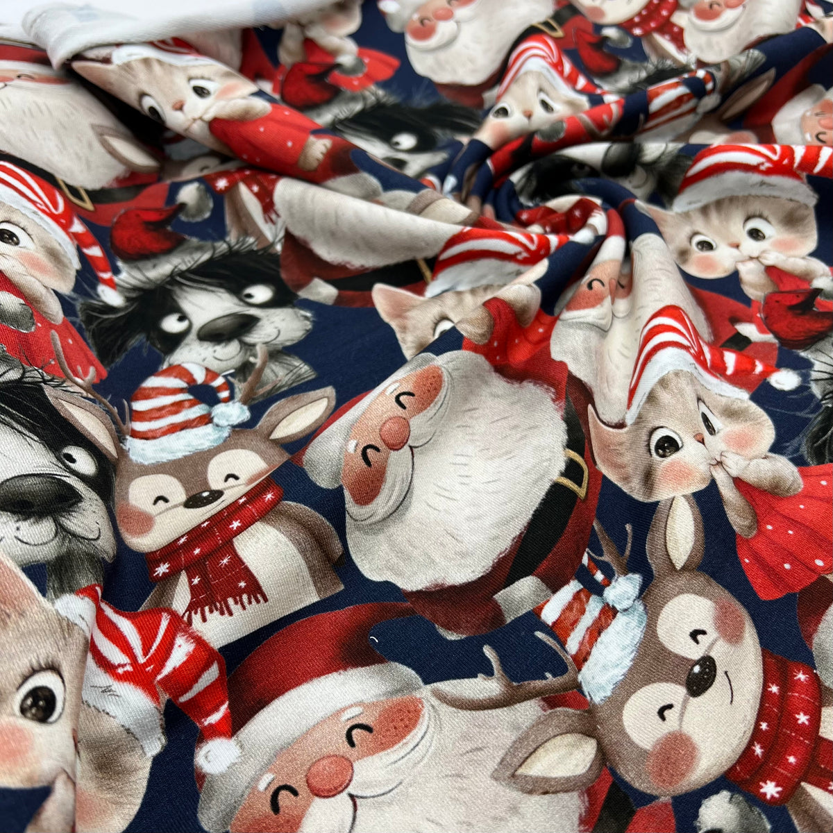 Santa & Co French Terry Loopback Cotton Jersey Lycra 4 Way Stretch