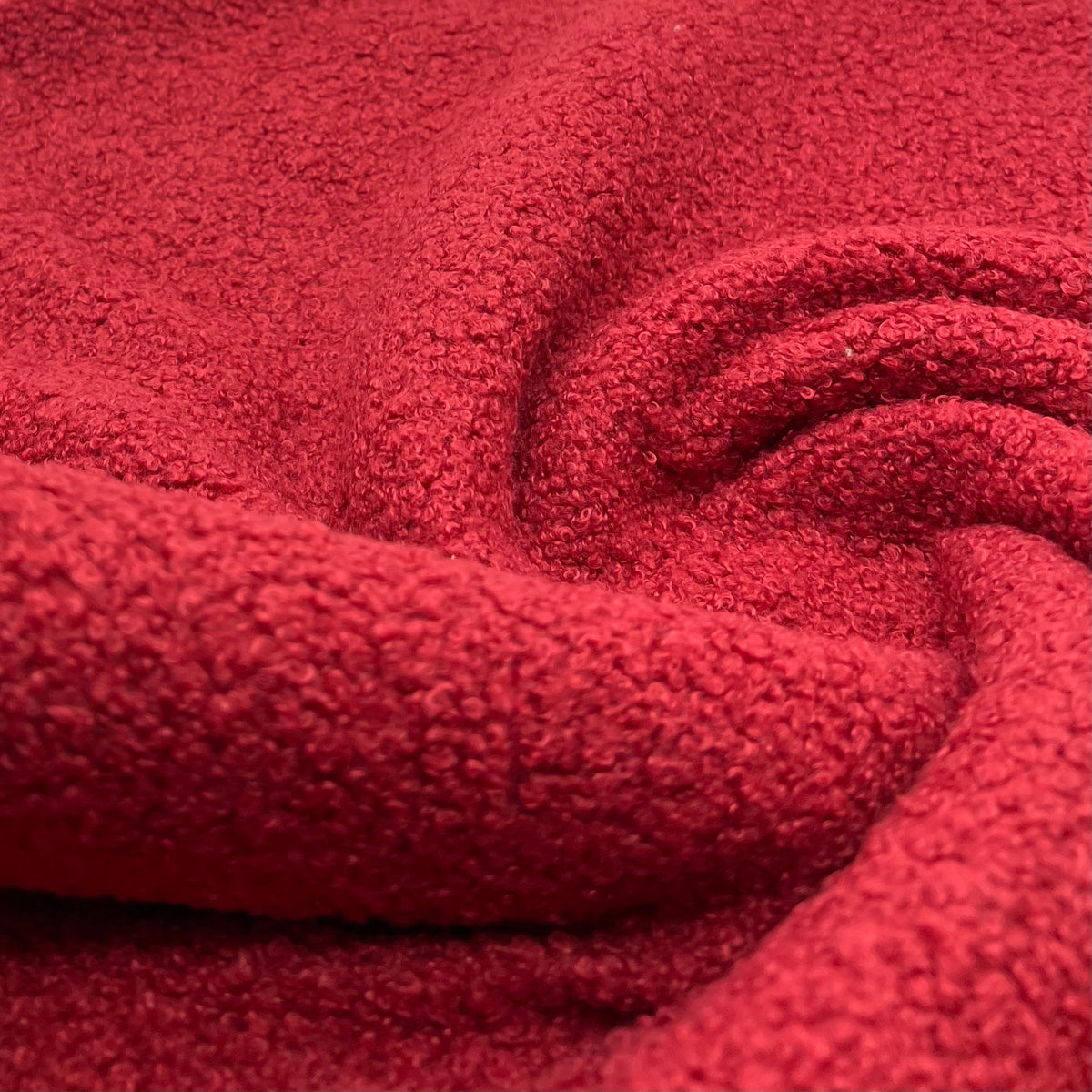 Wine Luxury Sherpa Curl Fleece Fluffy Faux Fur Fabric