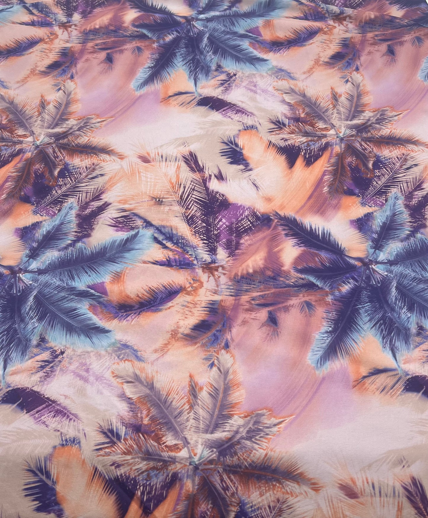 Palm Tree Multi Lightweight Stretch Fabric