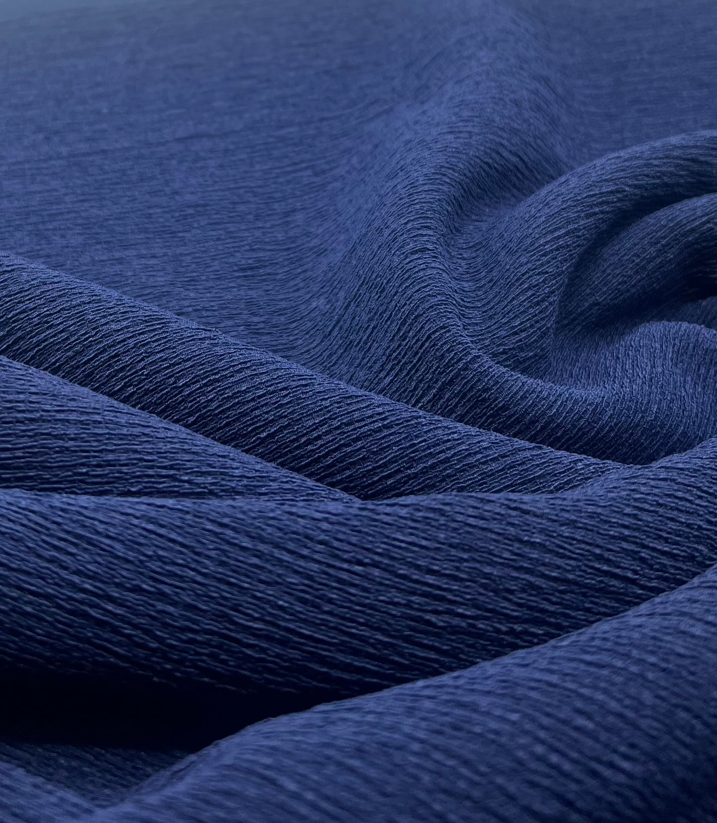 Navy Textured Tree Bark Stretch Dress Craft Fabric