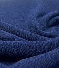 Navy Textured Tree Bark Stretch Dress Craft Fabric