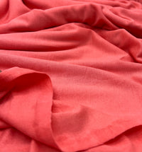 Plain Coral Viscose Elastane Fabric 4 Way Stretch Jersey