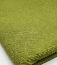 Green Fine Rib Stretch Fabric