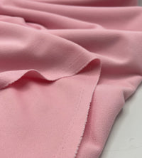 Plain Baby Pink Scuba Crepe Stretch Jersey Fabric 4 Way Stretch