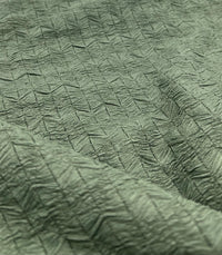 Khaki Green Textured 2 Way Stretch Fabric