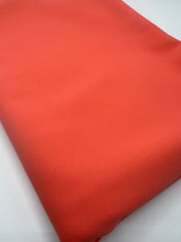 Plain Coral Scuba Crepe Stretch Jersey Fabric 4 Way Stretch