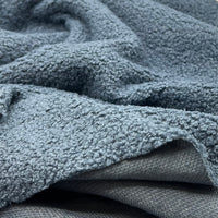 Airforce Blue Luxury Sherpa Curl Fleece Fluffy Faux Fur Fabric