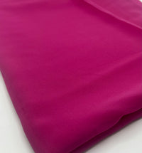 Plain Hot Pink Chiffon Sheer Dress Bridal Fabric