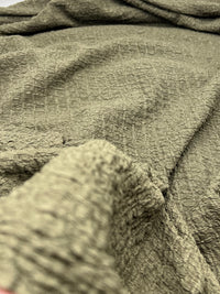 Khaki Nacho Soft Textured Stretch Fabric