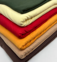 **SALE** Brown Cotton Stretch Jersey 200 GSM 95/5 Lycra 4 Way Stretch