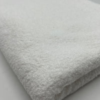 White Luxury Sherpa Curl Fleece Fluffy Faux Fur Fabric
