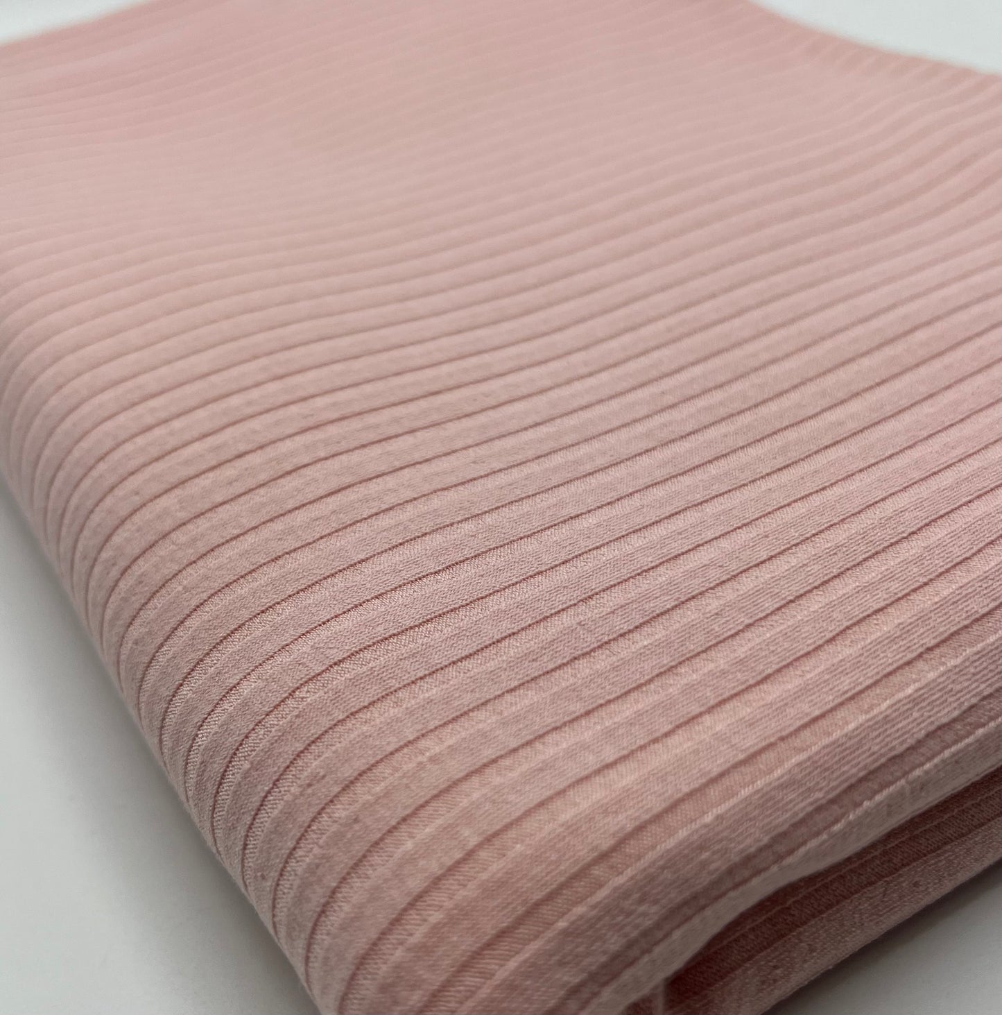 Soft Pink 8x4 Wide Rib Stretch Fabric