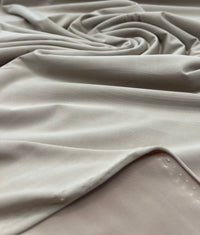 Stone Plain Shiny Soft Touch Slinky 4 Way Stretch Fabric
