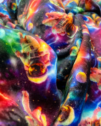 3D Astronauts Cuddle Fleece Fabric Blanket Loungewear - T9 Fabrics