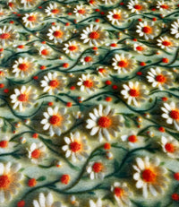 3D Daisy’s Cuddle Fleece Fabric Blanket Loungewear - T9 Fabrics
